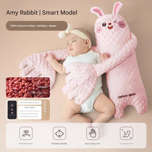 Patting Toy to Caress your baby to sleep with a Remote control for patting speeds. Mother-like hugs relieves Stress and Anxiety. Soft and Cuddly for a good night's Sleep.