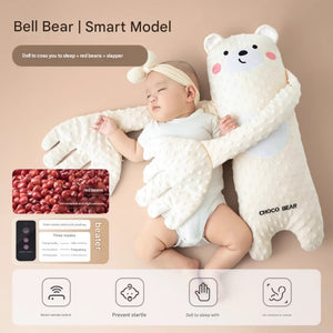 Patting Toy to Caress your baby to sleep with a Remote control for patting speeds. Mother-like hugs relieves Stress and Anxiety. Soft and Cuddly for a good night's Sleep.